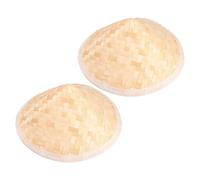 iplusmile 2 pièces Chapeaux Paille Tressés pour Lot de Chapeaux Décoratifs à Peindre pour Activités DIY pour Écoles et Ateliers Art Protection Solaire pour Accessoire Pratique pour