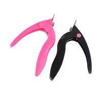 iplusmile 2 Pièces Ciseaux Manucure U-shape Coupe Ongle Acrylique Ergonomiques pour Ongles Fins et Épais DIY Salon Maison