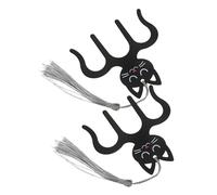 iplusmile 2 pièces Clip Musique de Piano Métal Serre-pages Cartonnés Chat Noir Maintien Ferme des Partitions Accessoire Pratique pour Musiciens Portable et Léger
