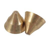 iplusmile 2 pièces Cloches à Main Cuivre Grand Format Instrument de Percussion Ethnique Clair Vintage pour Rythmes et Chants