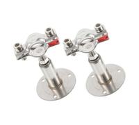 iplusmile 2 Pièces Collier de Serrage Tuyau Inox Réglable Support Mural Plafond pour Tube Fixation Robuste Hauteur Ajustable Pince Métallique Polyvalente pour Plomberie