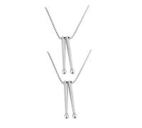iplusmile 2 pièces Collier Tambour Alliage avec Pendentif Baguette de Batterie Chaîne Hip-hop Délicate pour Homme et Femme Accessoire Musique 2pcs