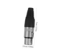 iplusmile 2 pièces Connecteur Xlr Audio Femelle Broches à Souder Fiche Microphone pour Transmission Audio Stable Studio et Scène