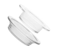 iplusmile 2 pièces Coupelle Verre Transparente Résistante à Haute Température pour Chauffe-Cire Plateau Diffuseur Huiles Essentielles Lot de Facile à Nettoyer pour