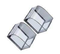 iplusmile 2 pièces Couvercle Étanche pour Boîte Électrique Extérieure Protection Anti-poussière et Résistante à Eau pour Prise Murale Type Plastique Robuste Transparent Fumé Installation