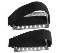 iplusmile 2 pièces Crampons Chaussures Montagne Antidérapants Dents Acier Neige Glace Crampon Spike Plein Air Verglas Traction Sécurisée