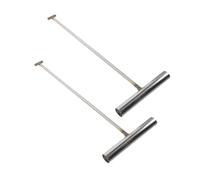 iplusmile 2 Pièces Crochet de pour Plaques Égout Acier Robuste T Outil Portable pour Ouverture de Regards et Roulantes