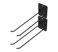 iplusmile 2 pièces Crochet Mural Robuste Métal pour Garage Support Rangement Balais Pelles et Outils Porte-outils Mural Gain de Place pour Intérieur et Atelier