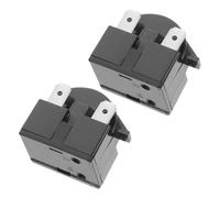 iplusmile 2 Pièces Démarreur De Réfrigérateur Pièces De Congélateur Accessoires Pour Mini-réfrigérateur Congélateur Démarreur Démarrer L'appareil Thermostat Pour Frigo Abdos Black