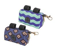 iplusmile 2 Pièces Distributeur De Sacs pour Bébé Portable Conteneur pour Sacs Poubelle pour Extérieur Et Voyages