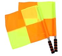 iplusmile 2 pièces Drapeaux Arbitre Football Drapeaux Signalisation Colorés Légers et Durables pour Match Extérieur Support Course et Arbitrage Sportif