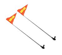 iplusmile 2 Pièces Drapeaux Réfléchissants pour et Fauteuils Poteaux Télescopiques Résistants Aux Intempéries pour Sécurité et Visibilité