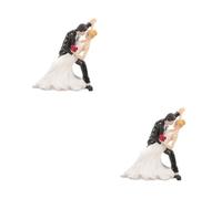 iplusmile 2 Pièces Figurine de Mariés pour Décoration de Gâteau de Topper Unique