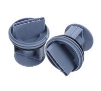 iplusmile 2 pièces Filtre de Vidange pour Machine à Laver Bouchon Étanchéité Plastique Compatible avec Lave Linge à Tambour à Chargement Frontal Installation Facile et Résistance à Eau