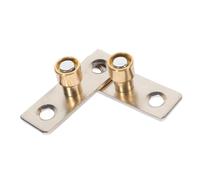 iplusmile 2 pièces Guide de Plancher pour Porte Coulissante Lourd avec de Butée et Sabot pour de Maison Installation Facile et Glissement
