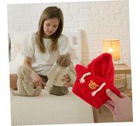 iplusmile 2 pièces Hoodie Clothes for Stuffed Animal Doux et Résistant Vêtements de Poupée Ours Peluche Tenues Mignonnes et Réutilisables pour Jouets et Peluches