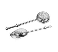 iplusmile 2 pièces Infuseur à Thé Acier Inoxydable Filtre à Mailles Fines avec Manche Long Extensible Passoire à Thé Originale pour Vrac Utilisation Maison et Professionnelle