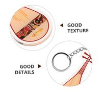 iplusmile 2 Pièces Keychain Musical Instrument Acrylic Guzheng And Pipa Music Theme Keyring For Music Enthusiasts Bag Purse Car Decor