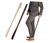 iplusmile 2 pièces Lifteurs de Chaussures Bois de Outils à Long Manche pour Enfiler Facilement Vos Chaussures et Durables