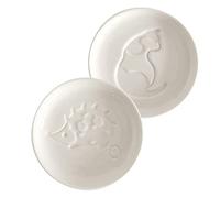 iplusmile 2 pièces Lot de Petits Plats à Sauce Céramique Japonaise Résistante Design Animal Créatif Assiettes pour Sauce Soja et Vinaigre Multifonction pour