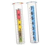 iplusmile 2 Pièces Lot Tubes de Rechange Verre Borosilicate pour Pluviomètre Tube Précis Résistant Aux Intempéries pour Jardin Extérieur et Surveillance Météo