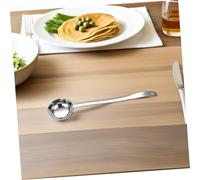 iplusmile 2 Pièces Louche à Sauce Acier Inoxydable avec Manche Long Ergonomique et Double Bec Verseur pour Huile Sauce et Soupe Ustensile de Cuisine Chaleur