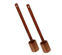 iplusmile 2 Pièces Louche Vintage à Long Manche pour Mesure et Service Huile Vinaigre Sauce Soja et Cuillère Plate Ergonomique pour Cuisine et Bar