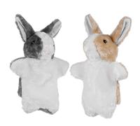 iplusmile 2 pièces Marionnettes Main Lapin Amusantes Jouets Interactifs pour Garçon Fille Marionnettes Doigt Éducatives pour Histoires et Jeux Créatifs Couleur Aléatoire Couleur Aléatoire