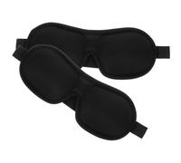 iplusmile 2 pièces Masque de Sommeil Ajustable Mousse à Mémoire Oculaire Opaque pour Voyage