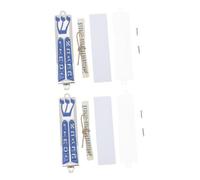 iplusmile 2 pièces Mezouzah Métal Juive avec Parchemins pour Porte Décoration Murale Hébraïque avec Bénédiction de Maison Cadeau Judaïque pour Famille et Entrée Protection