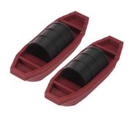 iplusmile 2 Pièces Miniature Sailboat Models Retro Plastic Small Boat Ornaments for Fairy Garden Desktop Table Home Decor