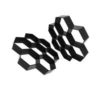 iplusmile 2 pièces Moule Hexagonal pour Pavage Jardin Moules Béton Réutilisables pour Allées Patios Dalles de Ciment DIY Création Chemins Décoratifs