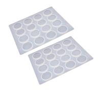 iplusmile 2 pièces Moule Silicone pour Sceau de Cire Cavités Outil Créatif DIY Flexible et Réutilisable pour Cachets Vintage Kit de Moules Artisanaux pour Loisirs Manuels Lot