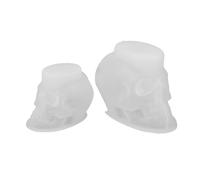 iplusmile 2 Pièces Moules Silicone Crâne Halloween Cire Savon Argile et Résine Démoulage Facile et Réutilisable pour Créations DIY