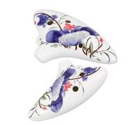 iplusmile 2 Pièces Ocarina Alto C Céramique Bleue et Blanche Six Ergonomique avec Embouchure Instrument Dapprentissage pour Débutants et Adultes Pratique Musicale et Décoration Artistique