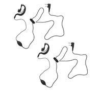 iplusmile 2 pièces Oreillette Tour Oreille pour Interphone avec Micro Ptt Intégré Confortable Bruit Compatible Sécurité Hôtels et Environnements Bruyants