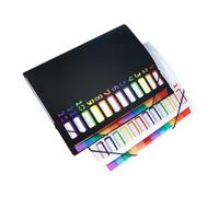 iplusmile 2 pièces Organisateur de Documents Accordéon Multicolores Dossier Extensible pour Bureau et Maison Rangement pour Factures et Reçus Lot de Noir Blanc