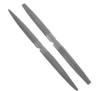 iplusmile 2 Pièces Outil de Sculpture sur Cire Double Extrémité Demi-Rond | Acier Inoxydable Poli, Dents Fines, Prise Ergonomique, pour Cire et Résine, Atelier de Joaillerie