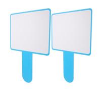 iplusmile 2 pièces Pagaies de Réponse Effaçables Bleu Simple Face Tableaux Écrits à Sec Portables pour École Bureau Vote et Réunion