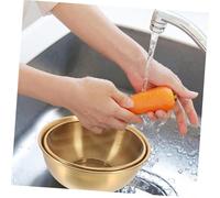 iplusmile 2 pièces Panier de Vidange Acier Inoxydable Passoire Fine Maille pour Égouttoir Cuisine Bassine Drainage Multifonction pour Légumes Fruits Résistante et Facile à Nettoyer
