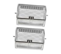 iplusmile 2 pièces Panier Rôtissoire Inox pour Four Électrique Grill Rotatif Compact et Résistant Accessoires de Cuisson Polyvalents pour Noix et Viandes