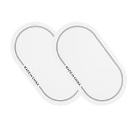iplusmile 2 Pièces Patch de Pédale Antidérapant pour Peau de Grosse Caisse en Pet Blanc, Protège-peau de Tambour Éliminant les Harmoniques Indésirables, pour Performances et Répétitions