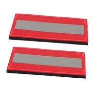 iplusmile 2 pièces Patch Réfléchissant Professionnel Autocollants pour Vêtements et Sacs à Dos Patchs de Sécurité Nocturne pour Camping et Activités Extérieures Rouge Facile à Appliquer