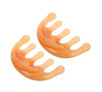 iplusmile 2 pièces Peigne de Massage Résine Gua Sha Stimulateur Manuel pour Outil Relaxant pour Amélioration Teint Peigne Tête Apaisant et