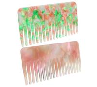 iplusmile 2 pièces Peigne Large Dent pour Coiffure Femmes et Hommes Démêloir Portable Confortable à Prendre Main Usage Sûr et
