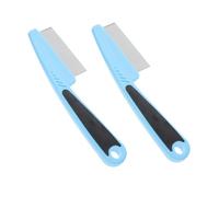 iplusmile 2 pièces Peigne Pelliculaire Acier Inoxydable Peigne Fin Durable pour Cheveux Garçon Fille et Animaux Élimine Pellicules et Poils Morts Outil Professionnel de Toilettage et Soin
