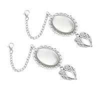 iplusmile 2 Pièces pendentif casquette de célibataire charme photo de diplômé pendentif photo commémoratif charme de photo de gland pendentifs cadre photo alliage Silver