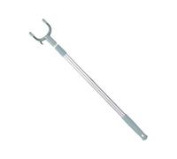 iplusmile 2 pièces Perche Télescopique pour Vêtements Alliage Aluminium Réglable et Rétractable Robuste pour Étendre et Décrocher Les Habits Lot de Bleu