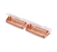 iplusmile 2 pièces Perforatrice Double Ergonomique Alliage Aluminium Perforateur Robuste pour Mobiles Usage Bureau et Scolaire Maniement Facile et Précis