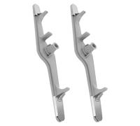 iplusmile 2 Pièces Pièces de remplacement du lave-vaisselle remplacement du bras du lave-vaisselle bras d'aspersion inférieur pour lave-vaisselle abdos Dark Grey